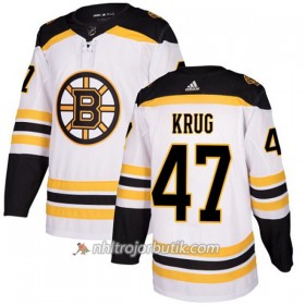Dame Ishockey Boston Bruins Tröja Torey Krug 47 Adidas 2017-2018 Vit Authentic